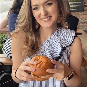 EUC Striped Boutique Top